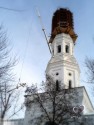 Подъем креста на колокольню Благовещенского монастыря)