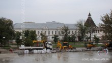 Главная площадь кремля во время реконструкции)